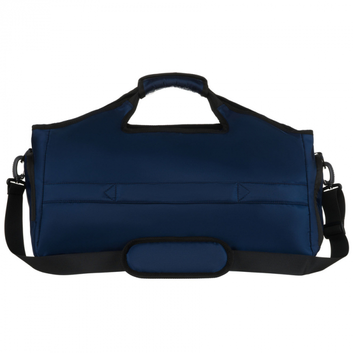 Geantă de umăr sport de călătorie neagră și bleumarin, cu , curea detașabilă - Peterson PTR-PTN 24480 NAVY-BLACK [3]