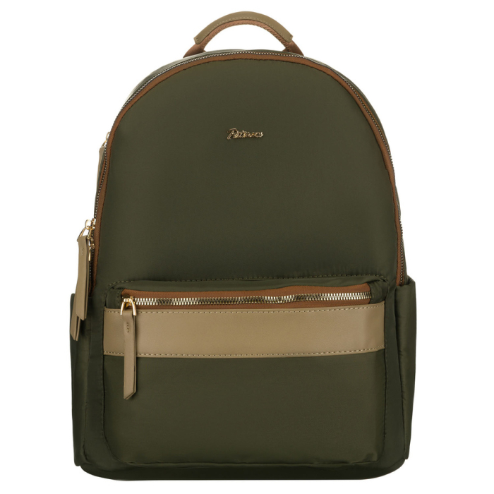 Rucsac verde, urban, pentru femei, din poliester, cu fermoare - Peterson PTR-PTN JN-11-0177 GREEN [4]