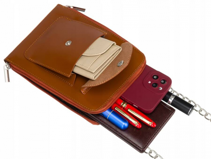 Mini geanta de dama din piele naturala PTR-4822-SB-4660 CAMEL [6]
