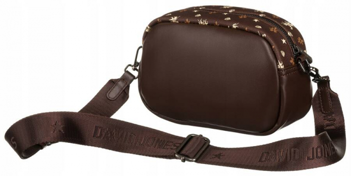 Geanta messenger de dama mica din piele ecologica - David Jones PTR-6875-1 BRO [3]