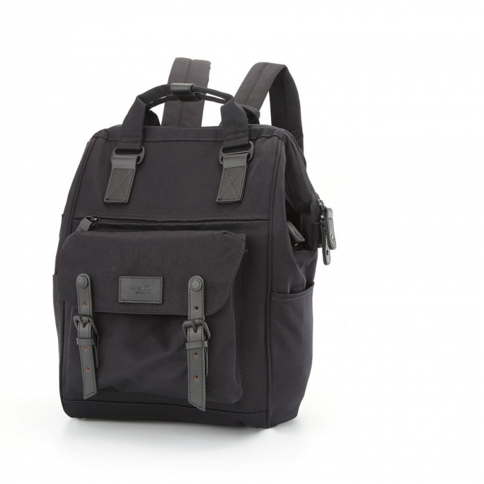 Rucsac de poliester negru atârnat pe bretele reglabile - Himawari PTR-9018-05 [2]