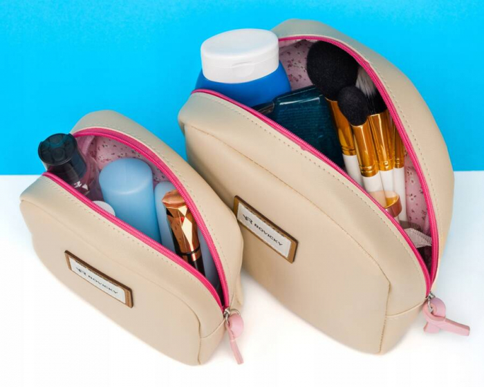 Set doua genti cosmetice dama din piele ecologica - Rovicky PTR-R-261-9398 BE [8]