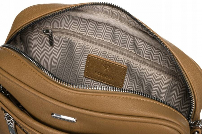 Geanta messenger dama din piele ecologica - Rovicky PTR-R-074-01-0522 BEI [6]