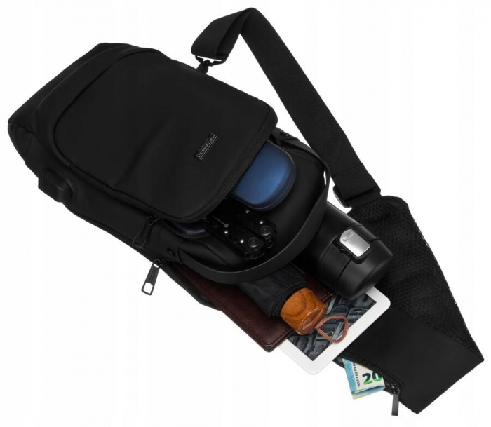 Geanta de umar cu port USB - Peterson PTR-PTN 88039-7127 BL [13]