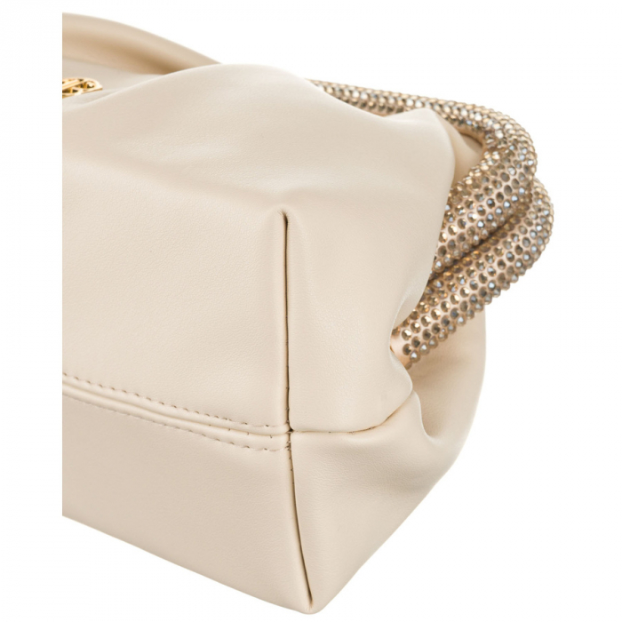 Geantă tip clutch bej pentru femei, din piele ecologică, suspendată pe un lanț - Rovicky PTR-R-XS020-4160 BEIGE [7]