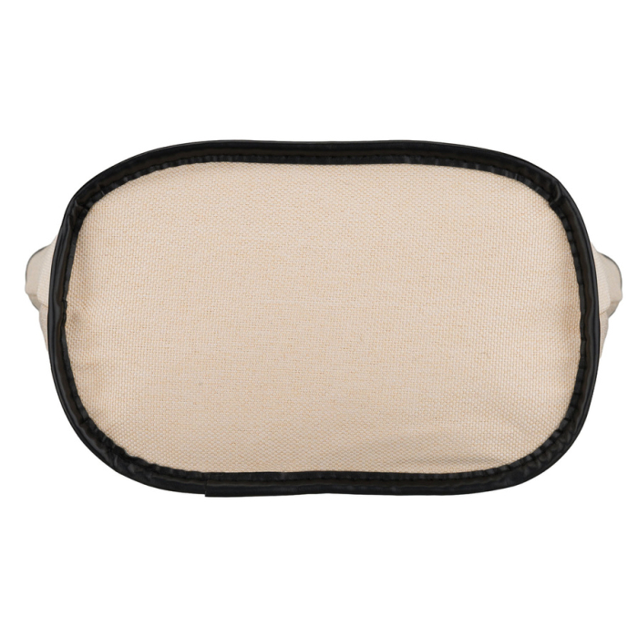 Geantă cosmetică din material sintetic bej și negru, cu mânere și închidere cu fermoar - Peterson PTR-PTN KOS-DA-15-3460 B [9]