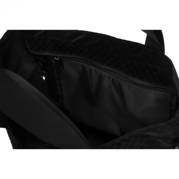 Geantă mare neagră de damă cu buzunar exterior cu fermoar - Rovicky PTR-R-TZ15605-2431 BLACK [5]