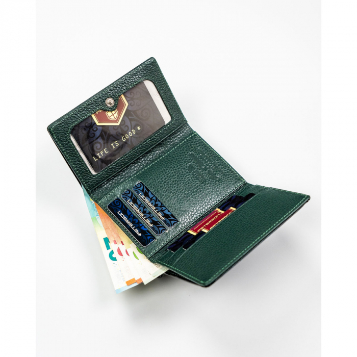 Portofel dama din piele naturala Peterson PTR-PTN PS15-09-FDS GREE [7]