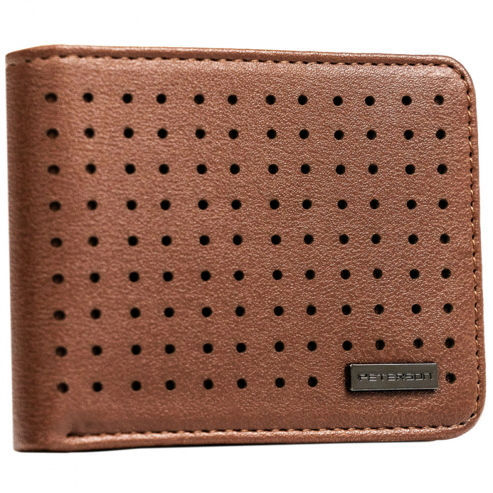 Portofel din piele pentru barbati Peterson PTR-PTN EH-03Z D.BROWN [2]