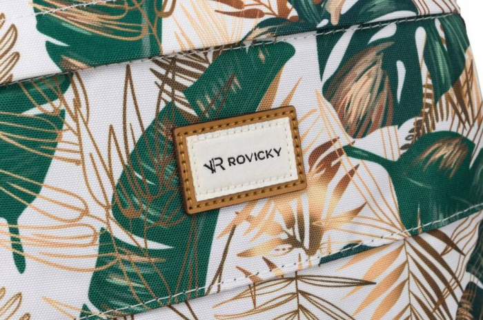 Rucsac clasic de damă din poliester cu model de plante - Rovicky PTR-R-PST-9329 08 [5]