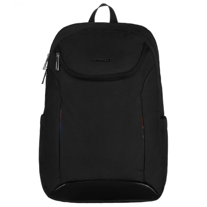 Rucsac urban, încăpător, din nailon negru, cu compartiment pentru laptop - Peterson PTR-PTN 24400-6904 BLACK [3]