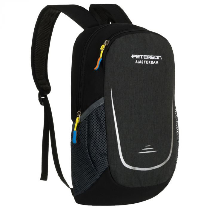 Rucsac negru de drumeție cu bretele reglabile - Peterson PTR-PTN SBY-03-8412 BLAC [1]