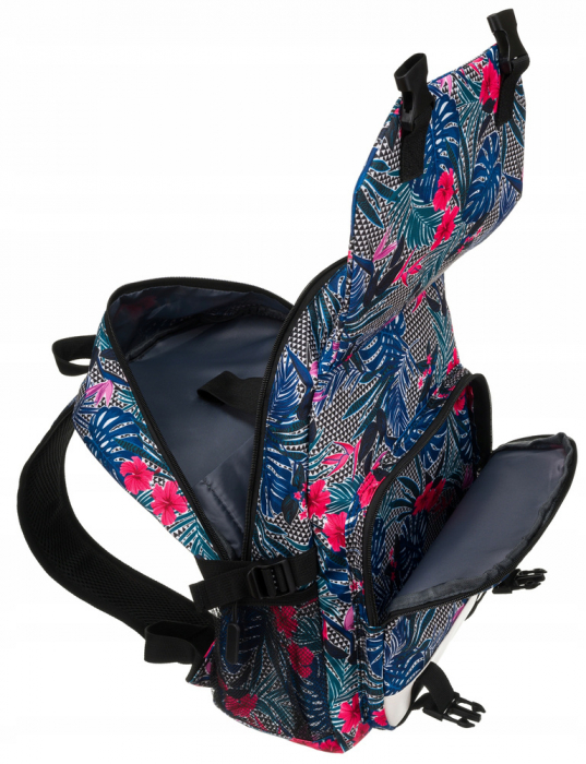 Rucsac pentru școală sport cu model de plante cu buzunar frontal - Peterson PTR-PTN 79907-8306 PRINT [5]