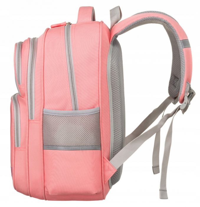 Rucsac de scoala roz din poliester respirabil - Peterson PTR-PTN PS1-6043 PI [3]