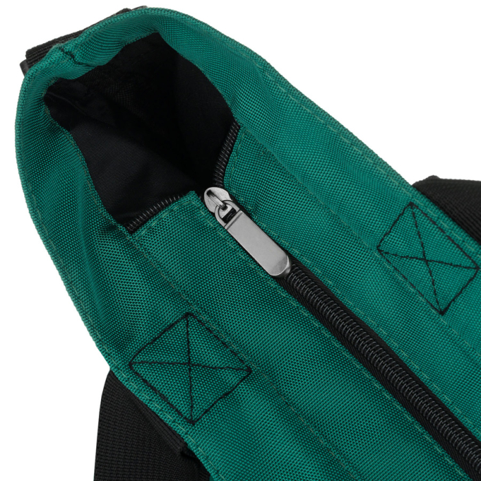 Geantă mare de damă, din poliester, verde închis, cu mânere și curea detașabilă - Peterson PTR-PTN TZ15605D-1006 D. [7]