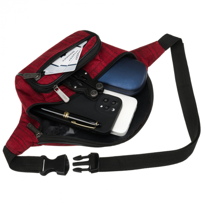 Geantă sport compactă din poliester roșu PTR-WB-N-1B-RED [6]