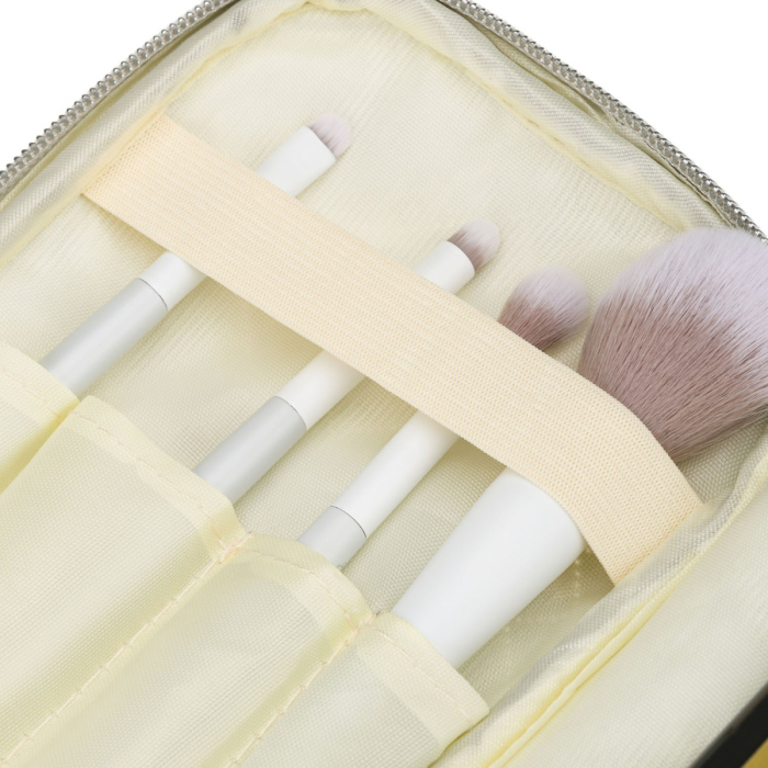 Geantă cosmetică argintie cu un singur compartiment, din material sintetic și închidere cu fermoar - Peterson PTR-PTN KOS-DA-10-3187 S [8]