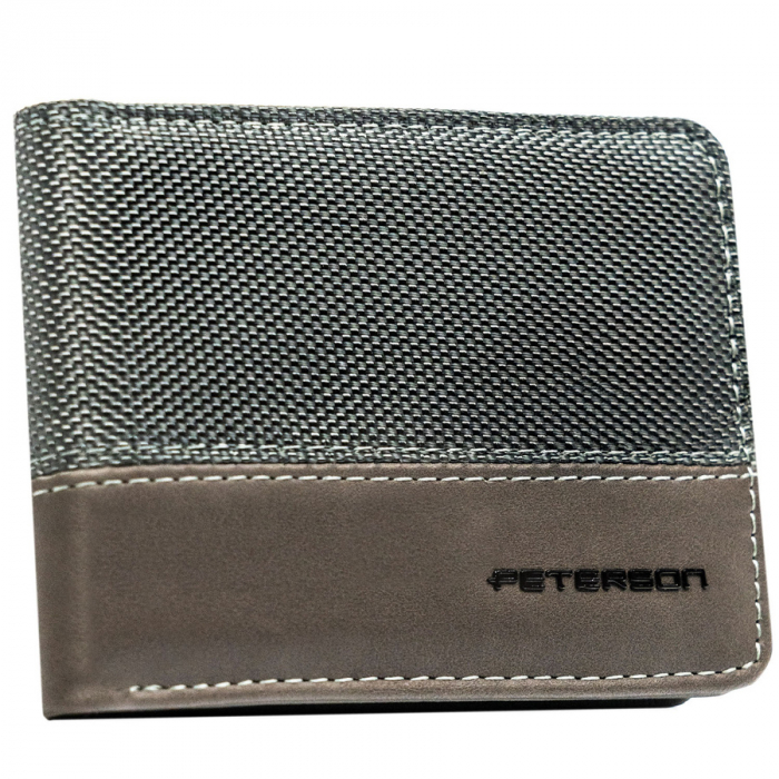 Portofel din piele pentru barbati Peterson PTR-PTN EH-02Z D.GR-D.GR [2]