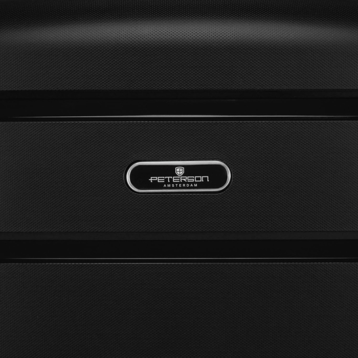 Valiză de cabină din polipropilenă neagră cu mâner telescopic extensibil și roți pivotante - Peterson PTR-PTN HPP-01-W-S-1761 [10]