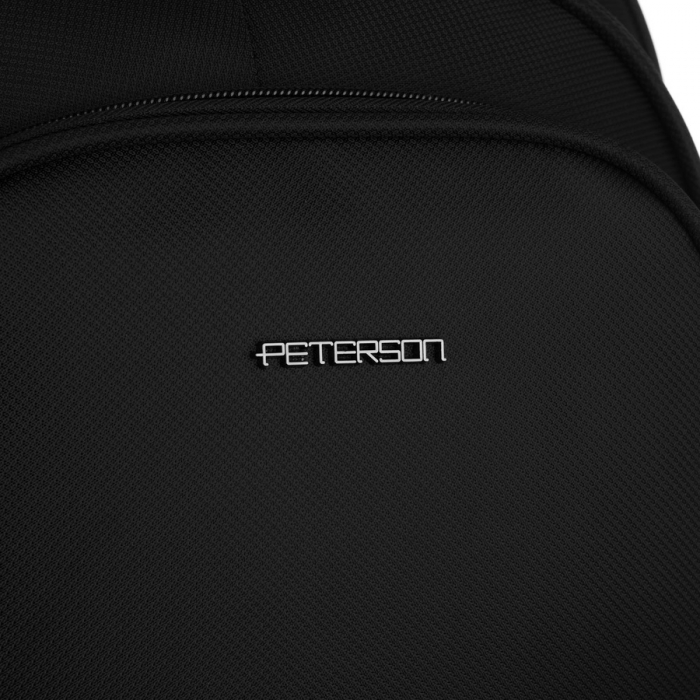 Rucsac școlar negru din poliester cu port USB - Peterson PTR-PTN BHX-03-7086 Bl [13]