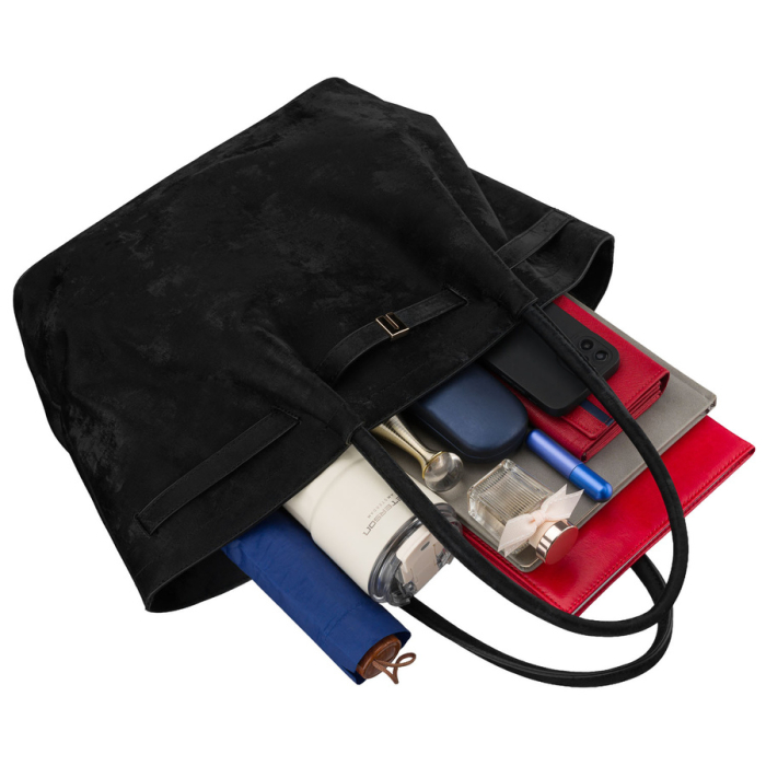 Geantă mare de damă, neagră, din piele ecologică - Peterson PTR-PTN TOR-ALE-25 BLACK [8]