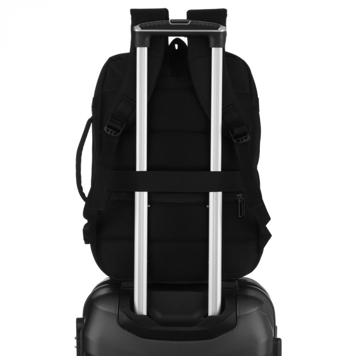 Rucsac de călătorie negru din poliester, perfect pentru bagajul de mână - Peterson PTR-PTN BHX-04 -0048 Bl [6]