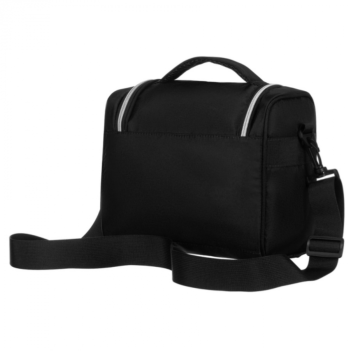 Geantă de călătorie neagră, practică, din material sintetic, cu curea asortată - Peterson PTR-PTN 24463-3940 BLACK [4]