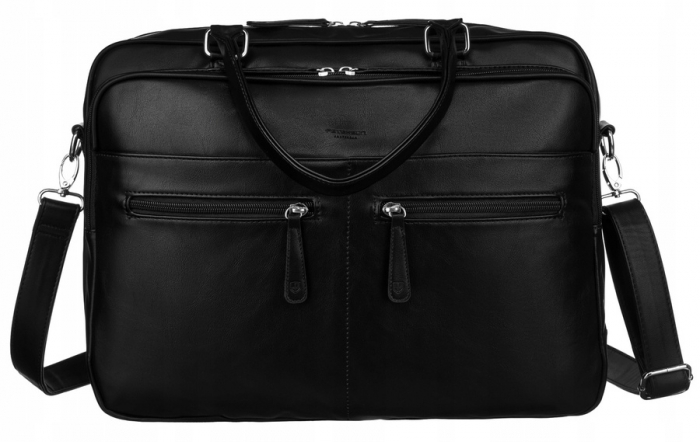 Geanta barbateasca pentru laptop pana la 14 inchi din piele ecologica - Peterson PTR-PTN LAP-1508-PUD-123 [2]