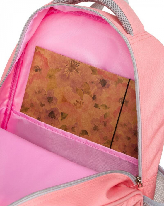 Rucsac de scoala roz din poliester respirabil - Peterson PTR-PTN PS1-6043 PI [9]