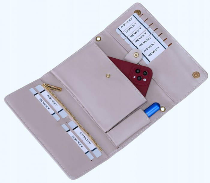 Mini geantă clutch elegantă de culoare argintie - Rovicky PTR-R-MW-01-6045 SIL [6]