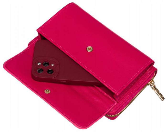 Mini poseta-portofel 2in1 cu curea detasabila - 4U Cavaldi PTR-M-11-1248 MAGENTA [8]