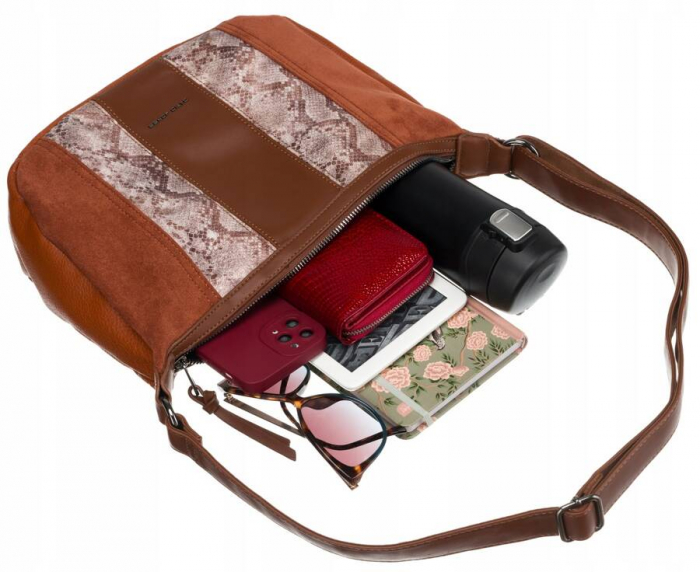Geanta de dama din piele ecologica - David Jones PTR-6885-1 COG [7]