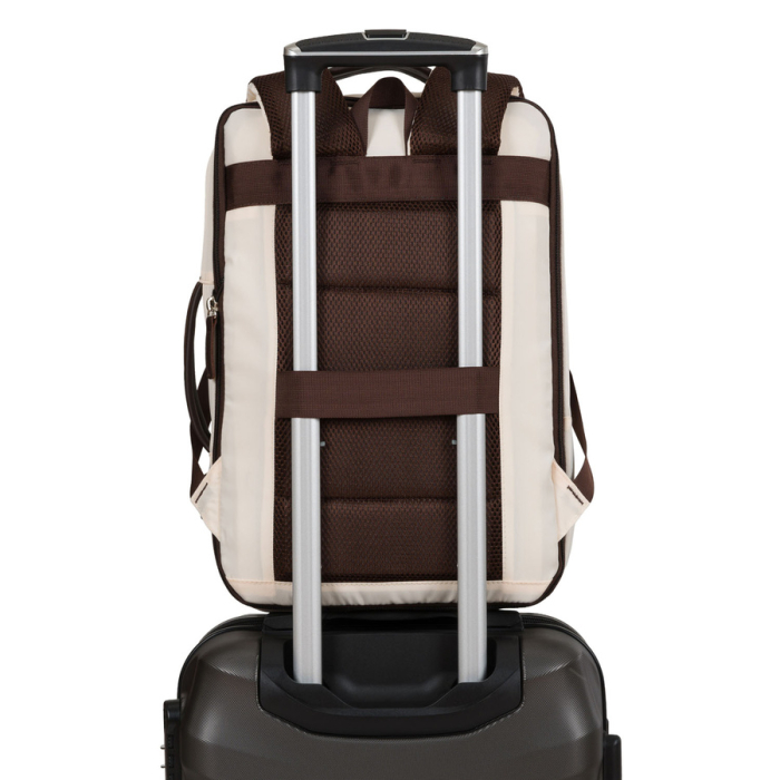 Rucsac de cabină bej din poliester cu port USB - Peterson [9]