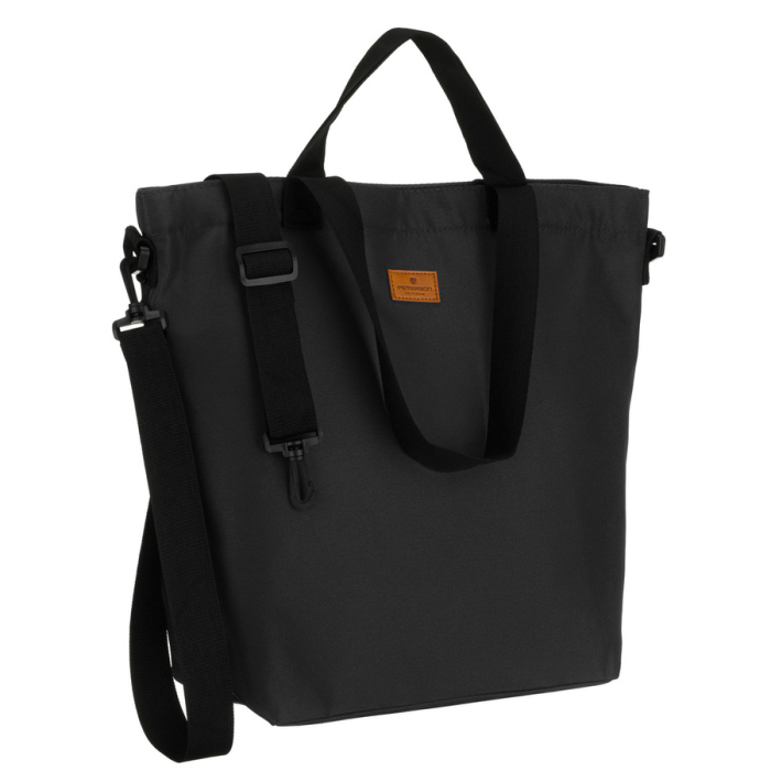 Geantă de damă din poliester gri închis cu fermoare și buzunar exterior - Peterson PTR-PTN TZ15605D-0962 GR [1]
