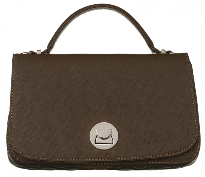 Geantă messenger elegantă kaki cu închidere pivotantă - David Jones PTR-6835-1 KHAKI [2]