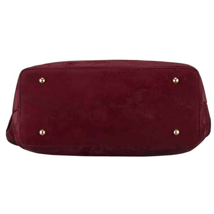 Geantă mare de damă tip shopper din piele ecologică bordo, cu un singur compartiment - Peterson PTR-PTN TOR-ALE-25 BURGU [9]