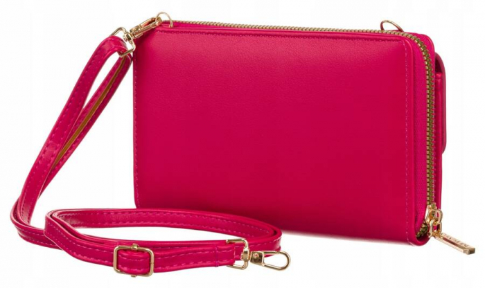 Mini poseta-portofel cu o curea lunga, detasabila - 4U Cavaldi PTR-M-18-1514 MAGENTA [3]