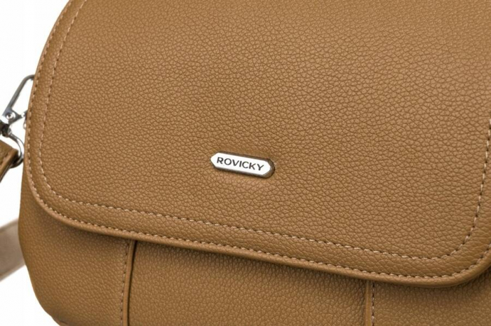 Geanta messenger de dama eleganta din piele ecologica - Rovicky PTR-R-074-02-0553 BEI [4]