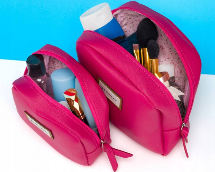 Set doua genti cosmetice dama din piele ecologica - Rovicky PTR-R-261-9367 FUCHSIA [8]
