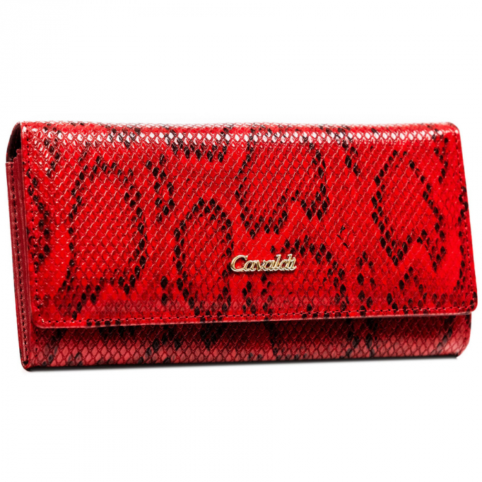 Portofel din piele pentru femei Cavaldi PTR-PX28-DNH-BL-RED [1]