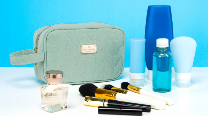 Geanta cosmetica de voiaj verde cu buzunar interior - Peterson PTR-PTN K24-04-5901 GREE [7]