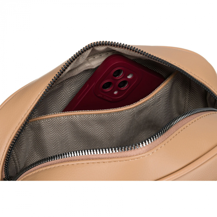 Geantă de damă urbană, bej, din piele ecologică, geantă crossbody Peterson PTR-PTN STY-2-PIL BAIGE [7]