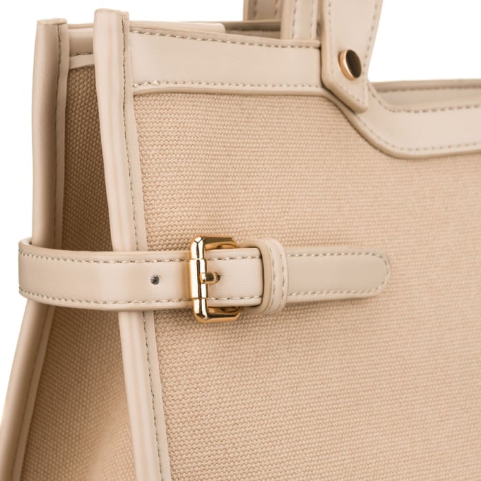 Geantă clasică de damă, bej, cu clemă magnetică - Peterson PTR-PTN LILIA BEIGE [5]