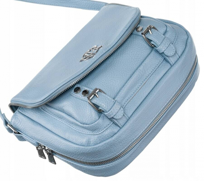 Geanta messenger dama din piele ecologica - Rovicky PTR-R-TOR-ALE-2-3790 BLU [8]