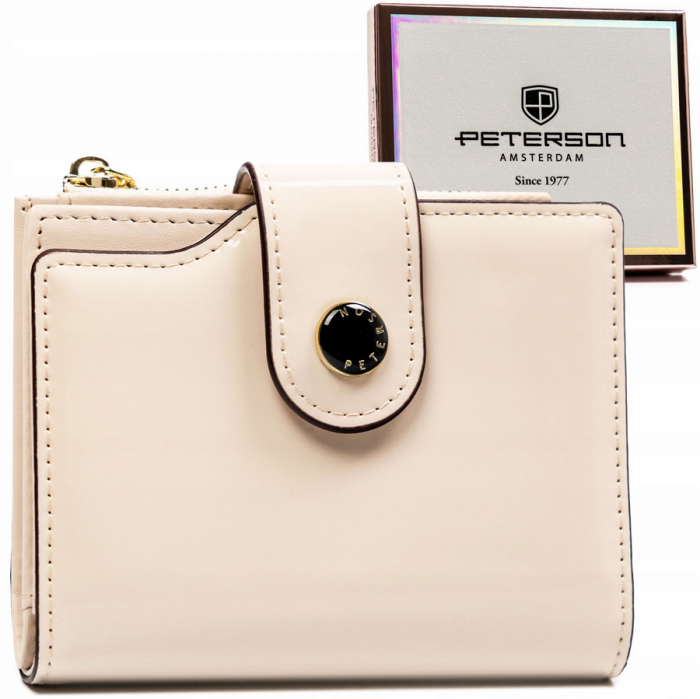 Portofel dama din piele Peterson PTR-PTN 012-LAK-5253 BAI [1]