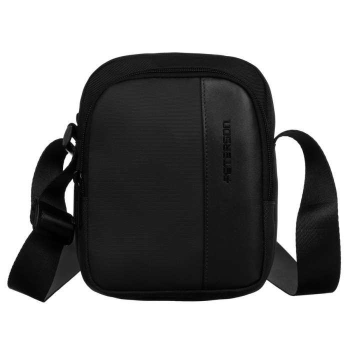 Geantă messenger neagră, mică pentru bărbați - Peterson PTR-PTN TO-YG-01 BLACK [2]