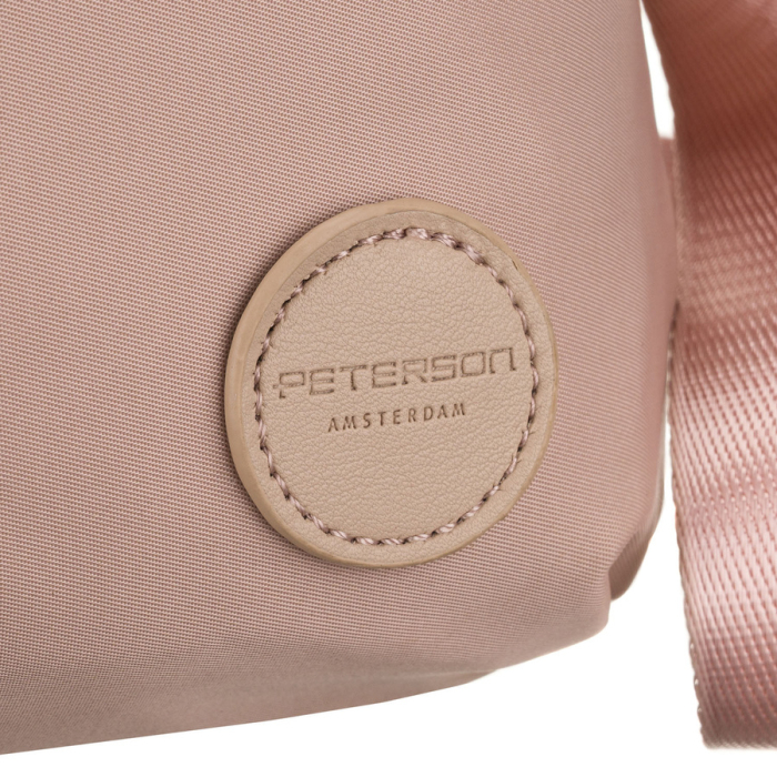 Geantă de damă din nylon roz cu închidere cu fermoar - Peterson PTR-PTN JN-13-0276 PINK [13]
