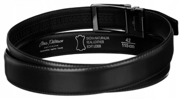 Curea barbati din piele naturala Peterson PTR-PTN AB35-125-01 BL [2]
