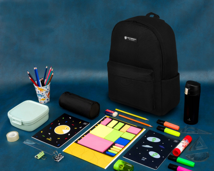 Rucsac sport, încăpător, negru, cu buzunare exterioare - Peterson PTR-PTN 79904-7910 BL [9]