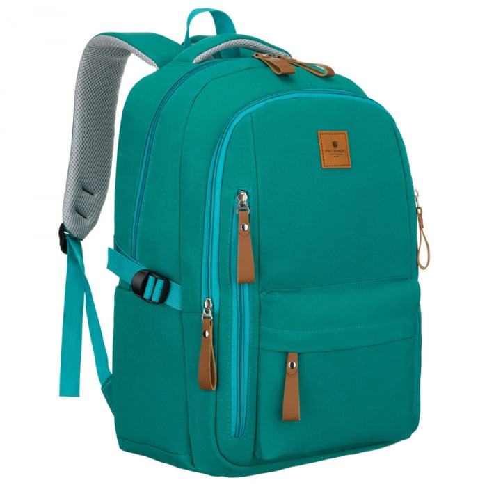 Rucsac școlar verde pentru copii, din poliester, cu bretele reglabile - Peterson PTR-PTN BHX-01-9259 Gree [1]